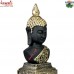 Glorious Poly Resin Buddha Head with Crown (Large -  15 Inch)