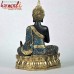 Meditating Buddha With Colorful Dress Polyresin Statue