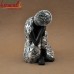 Calm Pose of Buddha in Royal Silver Adorns - (10 Inches) Poly Resin Statue