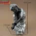 Calm Pose of Buddha in Royal Silver Adorns - (10 Inches) Poly Resin Statue