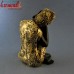 Calm Pose of Buddha in Royal Golden Adorns - (10 Inches)