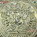 Punchmukhi Ganesha on Brass Sheet - Magnificent Repousse Artwork