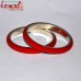 Ruddy Red Brass Resin Red Twin Bangle Set Red Color Custom Color Available