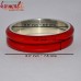 Ruddy Red Brass Resin Red Twin Bangle Set Red Color Custom Color Available
