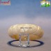 Criss Cross White Marble Design - Resin Carved Bangle