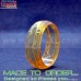 London Bridge Handmade Retro Design Carved Resin Bangle Bracelet