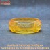 Translucent Handmade Carved London Bridge Bakelite Type Resin Bangle Bracelet