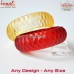 Criss Cut Design Carved Resin Bangle Bracelets