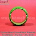 Green Leaf Carving Carved Bakelite Resin Jewellery Bangle Bracelet - Retro Vintage Design