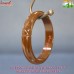 Simple Strokes Carved Design Brown Custom Color Vintage Fashion Resin Bracelet Bangle