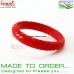 Red V Cut Opposite Symmetry Carved Resin Bangle Bracelet Fakelite Design