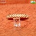 Two Tone Leaf Symmetry - Resin Carved Bangle Bracelet