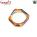 Faceted Diamond Cut Fruity Transparent Acrylic Resin Bangle 