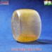 Wide Clear Resin Bracelet Bangles with Golden Glitters Filled Inside - Custom Size