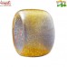 Wide Clear Resin Bracelet Bangles with Golden Glitters Filled Inside - Custom Size