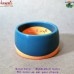 Angular design of pink and blue resin bangle bracelet