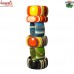 Rainbow Glitter Stripes - Wide Resin Handmade Fashion Bangles Bracelets