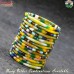 Marble effect 5 mm multi color vibrant contemporary look resin slim bangle bracelet
