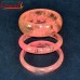Smoky Pink Clear Resin Bangle - Marble Design Handmade Bracelet