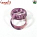 Smoky Purple Clear Resin Bangle Bracelet - Handmade Marble Design Custom Jewelry