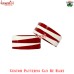 Red White Triangular Resin Bangle Bracelet, Custom Handmade Jewelry