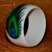 Peacock Feather - Handmade Acrylic Resin Bangle Bracelet of Custom Colors