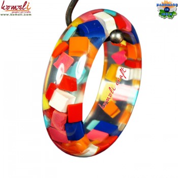 Tuty - Fruity Multi Color Handmade Resin Bangle