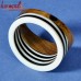 Black White Wood Resin Combination Angular Bangle