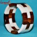 Coalesce Wooden Resin Combination Bangle Bracelet