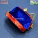 Red Storm Handmade Vintage Retro Design Resin Clutch Purse Handbag