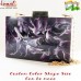 Purple Smoke Marble Design Resin Acrylic Box Clutch