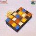 Wooden Resin Mosaic Resin Clutch Purse Handbag