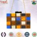 Wooden Resin Mosaic Resin Clutch Purse Handbag