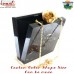 Black Smoke Resin Box Clutch Purse Handbag