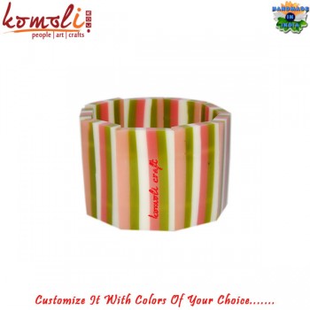 Mild Multi Colored  Resin Handmade Stretch Bracelet - Custom Color Size Style