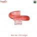 Vintage Inspired Wrap Translucent Red Acrylic Resin Handmade Unique Flexible Stretchable Bangle Bracelet