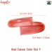 Vintage Inspired Wrap Translucent Red Acrylic Resin Handmade Unique Flexible Stretchable Bangle Bracelet