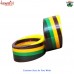 Wrong Edge - Multi Color Layered Striped Handmade Resin Bangle Bracelet Jewelry