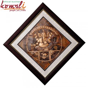 Awesome Ganesha (Large) on Copper Sheet