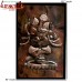 Marvelleous Dancing Ganesha on Copper Sheet Repousse Chasing Art
