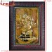 Dancing Pose of Ganesha On Copper Sheet - Copper Repousse