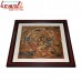 The Invincible Durga - Depiction on Copper Sheet Metal Embossing Art