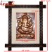 Gajanana Ganesha Portrayed On Copper Sheet