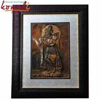 Eonian Radha Krishna On Copper Sheet