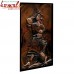 Folk Dancing Trio Metal Repousse on Copper Sheet