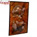 Eternal Post of Krishna on Copper Sheet