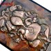 Punchmukhi Ganesh on Metal Sheet Copper Repousse