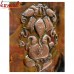 Punchmukhi Ganesh on Metal Sheet Copper Repousse