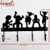 Cool Kids Playing - Iron Sheet Key Hanger - Customized Designs and Painting