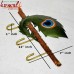 Peacock Feather Iron Sheet Hand Painted Key Coat Hanger Shelf